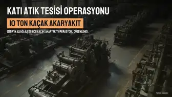 İzmir'de Katı Atık Tesisine Operasyon: 10 Ton Kaçak Akaryakıt Ele Geçirildi