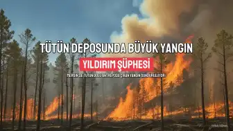 Mersin'de Tütün Antreposunda Yangın: Yıldırım Düşmesi Şüphesi