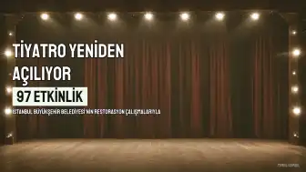 Muammer Karaca Tiyatrosu Yeniden Açılıyor: Sanatseverlere 97 Etkinlik