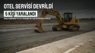 Muğla Marmaris'te Otel Servis Midibüsü Devrildi: 5 Yaralı