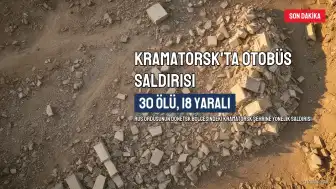 Rus Ordusunun Kramatorsk'taki Otobüs Saldırısında 30 Kişi Hayatını Kaybetti, 18 Yaralandı