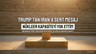 Trump'tan İran'a Sert Mesaj: Nükleer Kapasiteyi Yok Ettim, Gemileri Batırdım