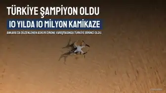 Uluslararası Askeri Drone Yarışmasında Türkiye Birinci Oldu