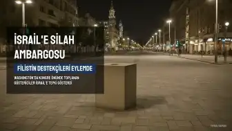 Washington'da Filistin Destekçileri İsrail'e Silah Ambargosu Talep Etti