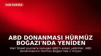 ABD Donanması Hürmüz Boğazı'nda Yeniden Devrede