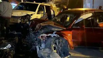 Aksaray'da Alkollü Sürücü 4 Araca Çarptı: 2 Yaralı, Sürücüye 290 Bin Lira Ceza
