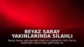 Beyaz Saray Yakınlarında Silahlı Şüpheli Gizli Servis Tarafından Etkisiz Hale Getirildi