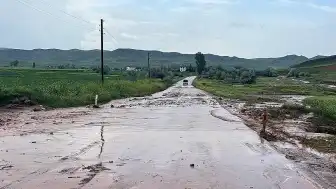 Çorum'da Dere Taştı, Sungurlu-Çankırı Yolu Ulaşıma Kapandı