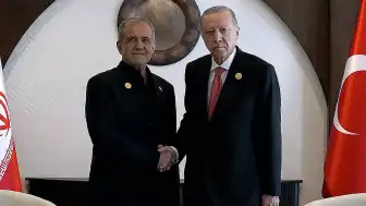 Cumhurbaşkanı Erdoğan, İran Cumhurbaşkanı Pezeşkiyan ile Görüştü