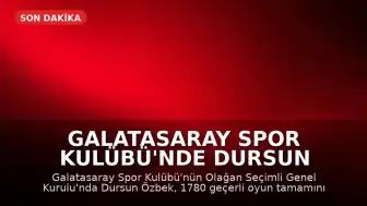 Galatasaray Spor Kulübü'nde Dursun Özbek Yeniden Başkanlığa Seçildi