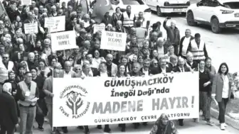 Gümüşhacıköylüler Maden İhalelerine Karşı Miting Düzenledi