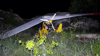 Kapadokya'da Motor Arızası Yapan Microlight Hava Aracı Zorunlu İniş Yaptı: 2 Yaralı