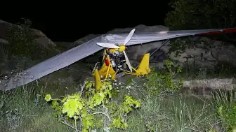 Kapadokya'da Motor Arızası Yaşayan Microlight Zorunlu İniş Yaptı: 2 Yaralı