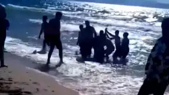 Kuşadası'nda İki Kişi Boğulma Tehlikesi Atlattı