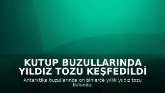 Kutup Buzullarında Yıldız Tozu Keşfedildi