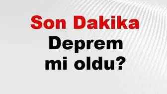 Malatya'da Deprem: Yeşilyurt'ta 3.5 Büyüklüğünde Sarsıntı