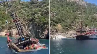 Marmaris'te Tur Teknesi Battı: 148 Kişi Kurtarıldı