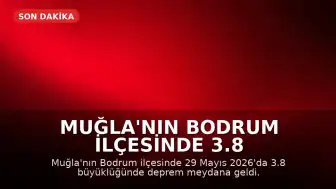 Muğla'nın Bodrum ilçesinde 3.8 büyüklüğünde deprem kaydedildi