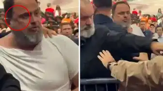 Olympiakos Başkanı Evangelos Marinakis'in Yüzünde Morluklar ve Yırtık Gömleğiyle Görüntülenmesi Dikkat Çekti