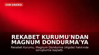 Rekabet Kurumu'ndan Magnum Dondurma'ya Soruşturma