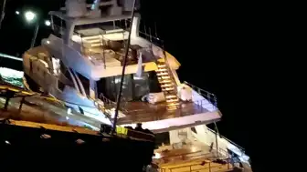 Sinop'ta Lüks Yatta Yangın: 6 Mürettebat Kurtarıldı