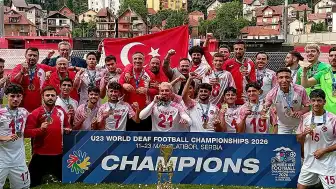 Türkiye U23 İşitme Engelliler Futbol Takımı Dünya Şampiyonu Oldu
