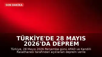 Türkiye'de 28 Mayıs 2026'da Deprem Bilgileri: AFAD ve Kandilli Rasathanesi Verileri