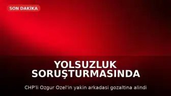 Uşak Belediyesinde Yolsuzluk Soruşturması Kapsamında Bir Danışman Gözaltına Alındı
