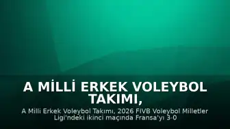 A Milli Erkek Voleybol Takımı, Fransa'yı 3-0 Mağlup Etti