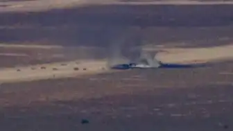 ABD Bombardıman Uçağı Kalkıştan Hemen Sonra Düştü