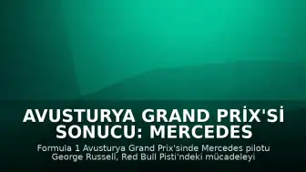 Avusturya Grand Prix'si Sonucu: Mercedes Pilotu George Russell Birinci Oldu