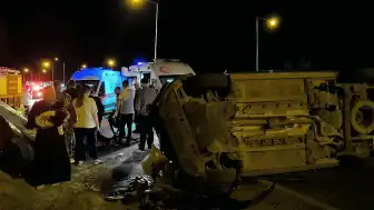 Batman'da Düğünden Dönen Aile Kaza Yaptı: 6 Yaralı