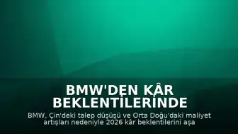 BMW'den Kâr Beklentilerinde Revizyon: Marjlarda Belirgin Gerileme Öngörülüyor