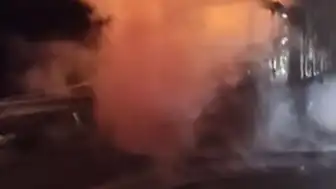 Bolu Anadolu Otoyolu'nda Tavuk Eti Yüklü TIR Alevlere Teslim Oldu