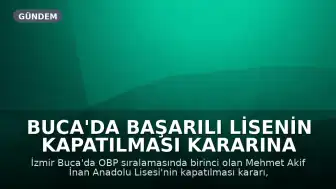 Buca'da Başarılı Lisenin Kapatılması Kararına Velilerden Tepki: 'Karar İptal Edilsin'
