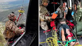 Çorum'da Yaralı Yürüyüşçü Askeri Helikopterle Kurtarıldı