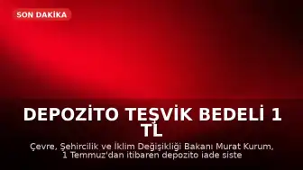 Depozito Teşvik Bedeli 1 TL Olarak Belirlendi: Uygulama 1 Temmuz'da Başlıyor