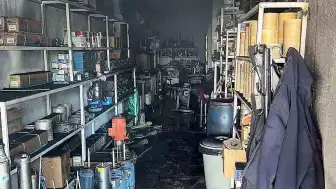 Diyarbakır'da Tamirci Dükkanında Çıkan Yangın Maddi Hasara Yol Açtı