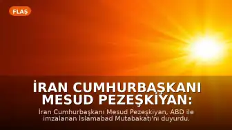 İran Cumhurbaşkanı Mesud Pezeşkiyan: "Barış karşılıklı saygıyla olur"