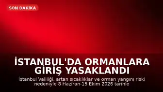 İstanbul'da Ormanlara Giriş Yasaklandı