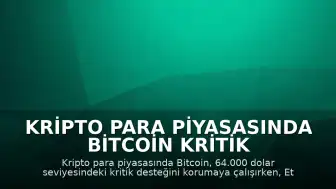 Kripto Para Piyasasında Bitcoin Kritik Destek Seviyelerini Koruyor