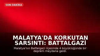 Malatya'da Korkutan Sarsıntı: Battalgazi Merkezli Deprem Meydana Geldi