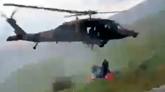 Malatya'da Sarp Arazide Kalp Krizi Geçiren Vatandaş Helikopterle Kurtarıldı
