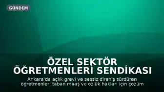 Özel Sektör Öğretmenleri Sendikası Genel Başkanı Eren Edebali: "Müzakere için kilit isimlerle görüşülemedi"