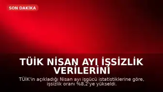 TÜİK Nisan Ayı İşsizlik Verilerini Açıkladı: Oran Yüzde 8,2'ye Yükseldi
