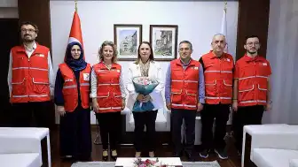 Türk Kızılayı Bartın Şubesi'nden Vali Nurtaç Arslan'a Teşekkür Ziyareti