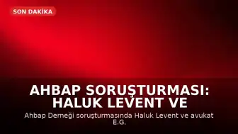 Ahbap Soruşturması: Haluk Levent ve 13 Kişi Tutuklandı
