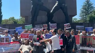 Ankara Güvenpark'ta Gazilerden Eşit Özlük Hakları İçin Oturma Eylemi