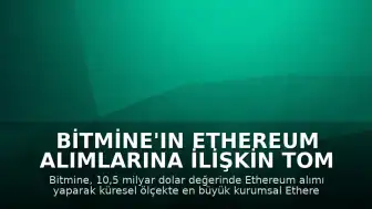 Bitmine'ın Ethereum Alımlarına İlişkin Tom Lee: "ETH artık bir para"