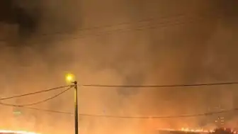 Çanakkale Karacaören Köyü Yakınlarında Otluk Alan Yangını Çıktı